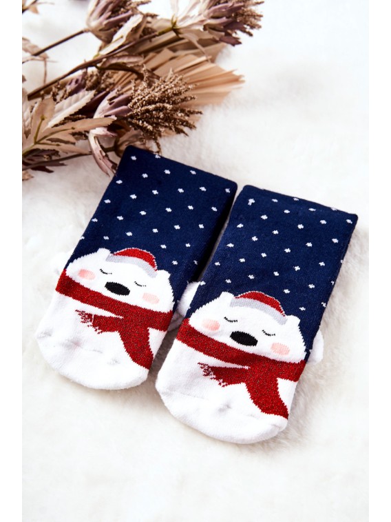 Kalėdinės kojinės Teddy Bears Navy - SNPVX6727 WZÓR 2