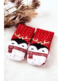 Kalėdinės kojinės Penguin Red - SNPVX6727 WZÓR 5