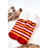 Šiltos žiemiškos kojinės su kailiuku - SNM5262 CHOINKA/PASKI