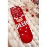 Raudonos kojinės su Kalėdiniais raštais - SK.22958/SNP9062 RED