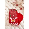 Raudonos kojinės su Kalėdiniais raštais - SK.22958/SNP9062 RED