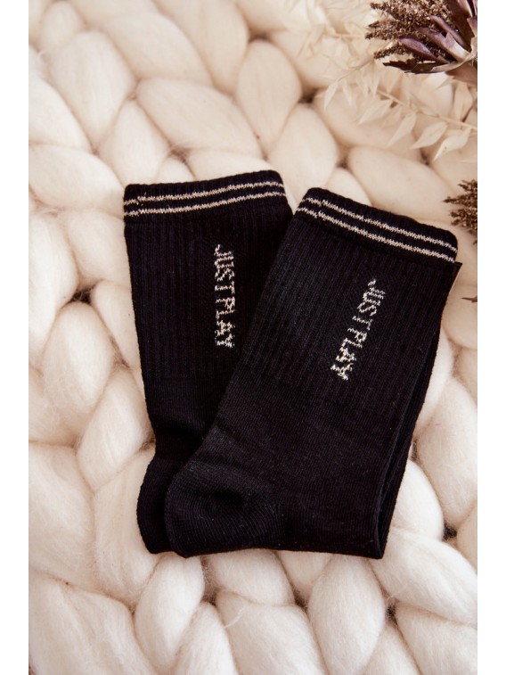 Juodos sportinės kojinės - SK.23096/X20324 BLK