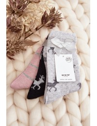 Kalėdinių žiemiškų kojinių rinkinys, 3 poros - SK.29066/SNX7772