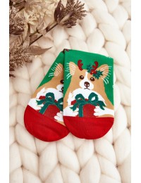 Linksmos kalėdinės kojinės su šuniuku - SK.29077/SNP507