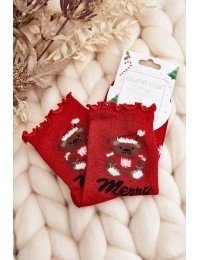 Moteriškos raudonos kalėdinės kojinės - SK.29166/SN756