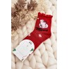 Moteriškos raudonos kalėdinės kojinės - SK.29167/SN756