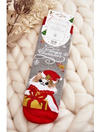 Moteriškos kalėdinės kojinės su kačiukais - SK.29206/SNP507