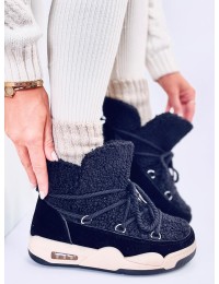 Šilti žieminiai batai storu padu REMAL BLACK - KB 21-Q103