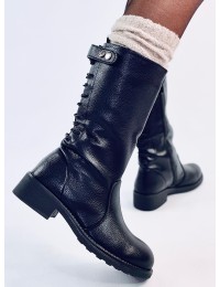 Juodi stilingi moteriški batai JACKS BLACK - KB CH2136