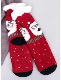 Raudonos kalėdinės kojinės MERRY MULTI-4 - KB SK-HD017