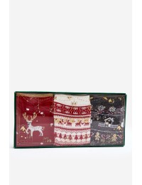 Kalėdinių kojinių rinkinys gražioje dėžutėje, 3 vnt - SK.ZES.29207/SNX1093