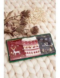 Kalėdinių kojinių rinkinys gražioje dėžutėje, 3 vnt - SK.ZES.29207/SNX1093