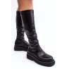 Moteriški aukštos kokybės ilgaauliai batai GOE - TV_MM2N4068 BLACK