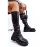 Moteriški aukštos kokybės ilgaauliai batai GOE - TV_MM2N4068 BLACK