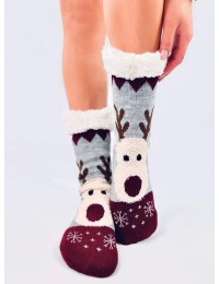 Kalėdinės kojinės su šiaurės elniu REINDEER GREY - KB SK-WYYK94397