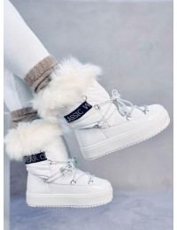 Žieminiai batai su kailiuku KENDALS WHITE - KB NB605