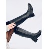 Klasikiniai moteriški ilgaauliai batai FORTE BLACK\n - KB YY-52