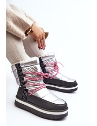 Šilti komfortiški žieminiai batai - NB603 SILVER