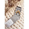 Šiltos medvilninės kojinės su meškiuku - SK.29378/NV529