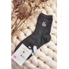 Žavingos moteriškos kojinės su meškiuko simboliais - SK.29404/NZX120