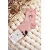 Žavingos moteriškos kojinės su meškiuko simboliais - SK.29406/NZX120