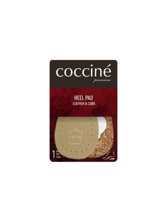 Coccine natūralios odos pakulnės - HEEL PAD CORK/LEAT BE