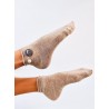 Moteriškos kojinės su perlu PAPPS CIEMNY BEŻ - KB SK-WAGC94254DJ