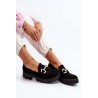 Stilingi moteriški zomšiniai batai - G422 BLACK