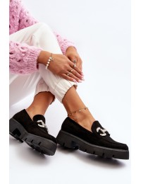 Stilingi moteriški zomšiniai batai - G422 BLACK
