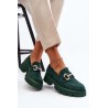 Stilingi moteriški zomšiniai batai - G422 GREEN