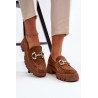 Stilingi moteriški zomšiniai batai - G422 CAMEL