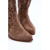 Natūralios odos rudi moteriški batai - 3396 ZIEMIA WELUR