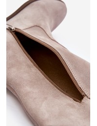 Aukštos kokybės natūralios zomšinės odos šviesiai rudi batai - 3407 CAPP WEL