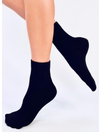 Lygios juodos moteriškos kojinės AUTUM BLACK - KB SK-BL21010