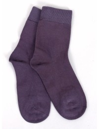 Lygios violetinės moteriškos kojinės AUTUM PURPLE - KB SK-BL21010