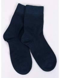 Lygios tamsiai mėlynos moteriškos kojinės AUTUM BLUE - KB SK-BL21010