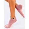Moteriškos kojinės su dekoratyviomis širdelėmis GWENS PINK - KB SK-WAGC94257D