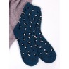 Šiltos vilnonės moteriškos kojinės LOUSE BLUE - KB SK-WQYY94416