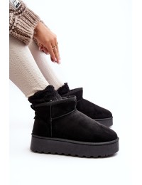 Šilti žieminiai batai ant platformos - 20216-4A BLACK