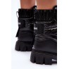 Šilti patogūs žieminiai batai - 23SN26-6526 BLACK