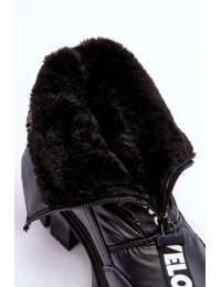 Šilti patogūs žieminiai batai - 23SN26-6526 BLACK