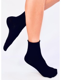 Lygios juodos moteriškos kojinės SOUTT BLACK - KB SK-BL21014