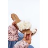 Moteriškos šlepetės su gėlėmis Eelfan White - CK285P WHITE