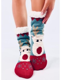 Kalėdinės kojinės su šiaurės elniu REINDEER BLUE - TV_KB SK-WYYK94397 BLUE