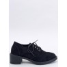 Klasikiniai zomšiniai batai su raišteliais VEDRA BLACK - KB 2621