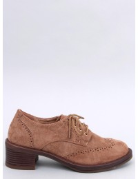 Klasikiniai zomšiniai batai su raišteliais VEDRA BROWN - KB 2621