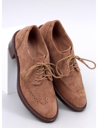 Klasikiniai zomšiniai batai su raišteliais VEDRA BROWN - KB 2621