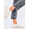 Tamprūs kojinės tipo sportiniai bateliai COLUMS WHITE - KB A-1