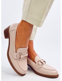 Klasikiniai smėlio spalvos odiniai moteriški batai PONTEI BEIGE - KB 1-713