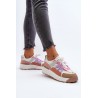 Spalvingi sneakers stiliaus laisvalaikio batai moterims - BL512P MIX